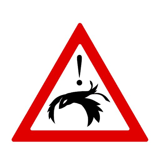 Caution: Blinding Bird! Spray